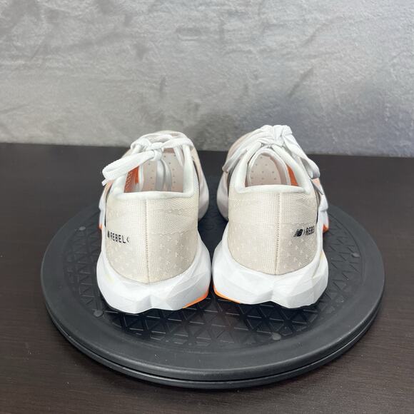 New Balance FuelCell Rebel V4 Womens Size 8B White Orange Running Lace Up Shoes - Picture 4 of 10
